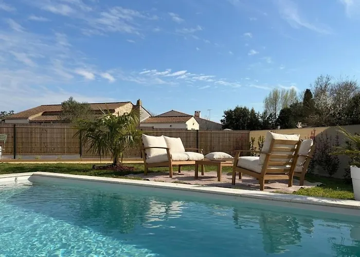 Boheme-piscine Chauffee-proche Ogliss Park Et Plages